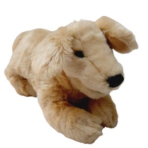 🍒 FOLKMANIS Golden Retriever Puppy Dog Hand Puppet Plush Soft Kids Toy